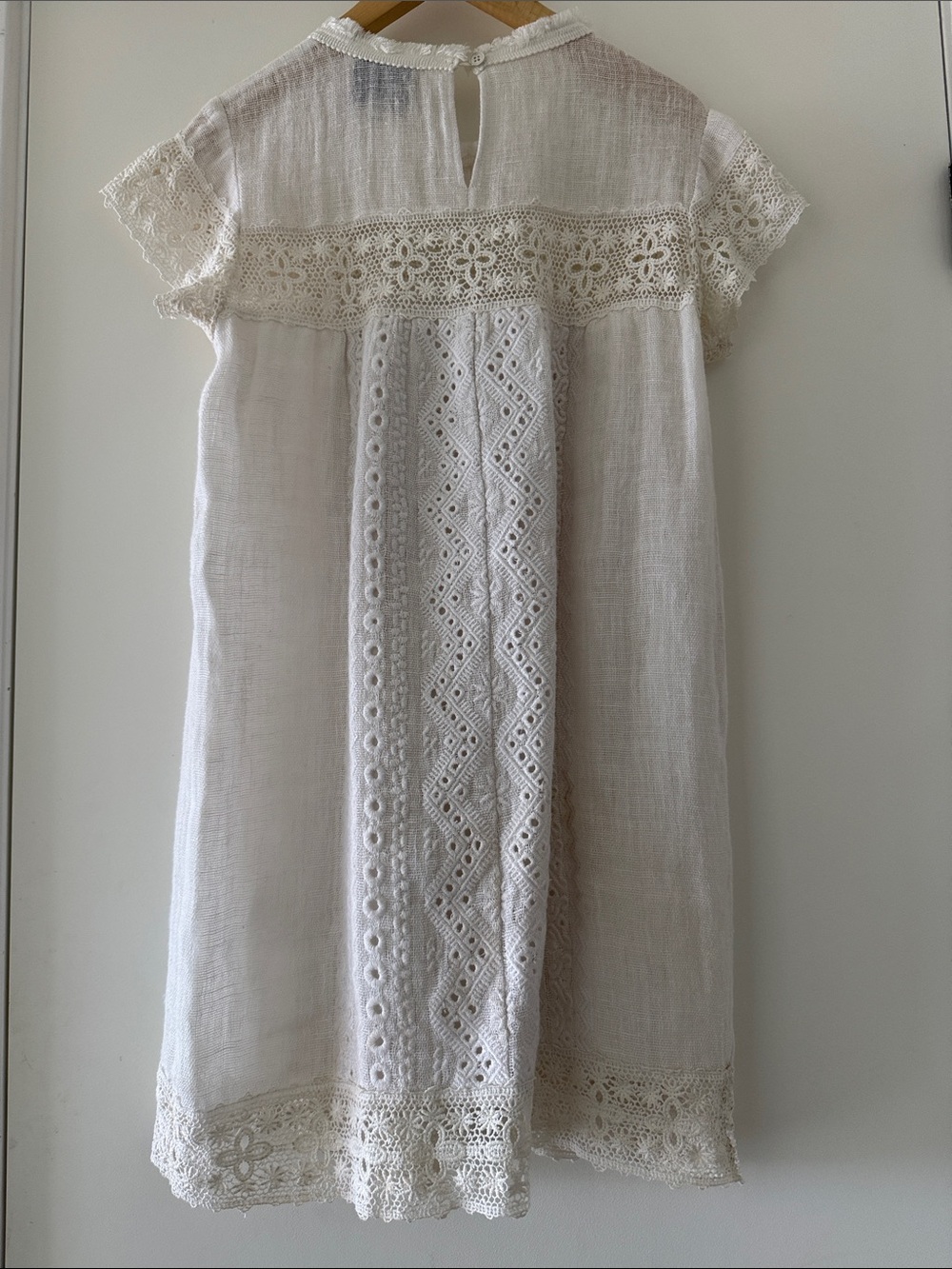 Sea New York White Lace-Trim Midi Dress - Picture 7 of 7